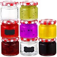 25 Tarros de Cristal Pequeños de 125 ml - Hermeticos - Con Tapa de Metal - Frascos para Conservas- Miel- Mermelada